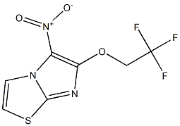 5-nitro-6-(2,2,2-trifluoroethoxy)imidazo[2,1-b][1,3]thiazole Struktur