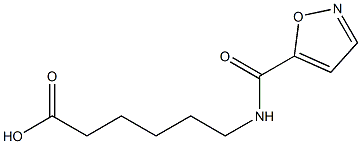 6-(1,2-oxazol-5-ylformamido)hexanoic acid Struktur