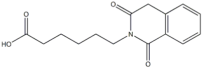 6-(1,3-dioxo-1,2,3,4-tetrahydroisoquinolin-2-yl)hexanoic acid Struktur