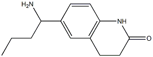 6-(1-aminobutyl)-1,2,3,4-tetrahydroquinolin-2-one Struktur