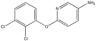 6-(2,3-dichlorophenoxy)pyridin-3-amine Struktur