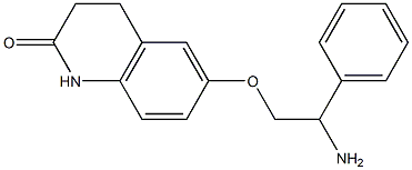 6-(2-amino-2-phenylethoxy)-3,4-dihydroquinolin-2(1H)-one Struktur