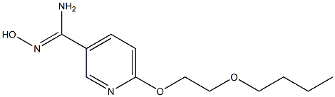 6-(2-butoxyethoxy)-N'-hydroxypyridine-3-carboximidamide Struktur