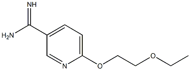 6-(2-ethoxyethoxy)pyridine-3-carboximidamide Struktur