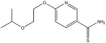 6-(2-isopropoxyethoxy)pyridine-3-carbothioamide Struktur