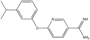 6-(3-isopropylphenoxy)pyridine-3-carboximidamide Struktur