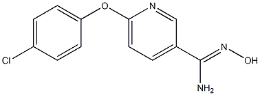 6-(4-chlorophenoxy)-N'-hydroxypyridine-3-carboximidamide Struktur