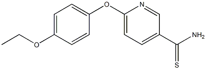 6-(4-ethoxyphenoxy)pyridine-3-carbothioamide Struktur