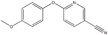 6-(4-methoxyphenoxy)nicotinonitrile Struktur