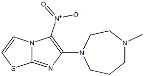 6-(4-methyl-1,4-diazepan-1-yl)-5-nitroimidazo[2,1-b][1,3]thiazole Struktur