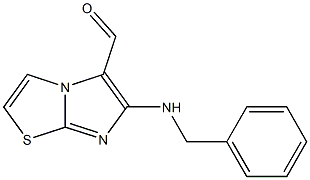 6-(benzylamino)imidazo[2,1-b][1,3]thiazole-5-carbaldehyde Struktur