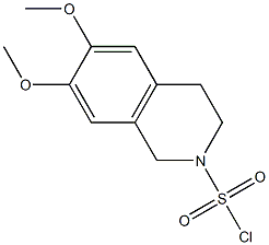 6,7-dimethoxy-1,2,3,4-tetrahydroisoquinoline-2-sulfonyl chloride Struktur