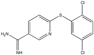 6-[(2,5-dichlorophenyl)sulfanyl]pyridine-3-carboximidamide Struktur