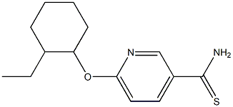 6-[(2-ethylcyclohexyl)oxy]pyridine-3-carbothioamide Struktur