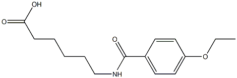 6-[(4-ethoxyphenyl)formamido]hexanoic acid Struktur