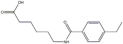 6-[(4-ethylphenyl)formamido]hexanoic acid Struktur