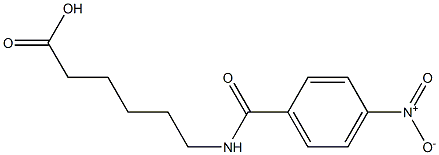 6-[(4-nitrobenzoyl)amino]hexanoic acid Struktur