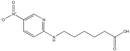 6-[(5-nitropyridin-2-yl)amino]hexanoic acid Struktur