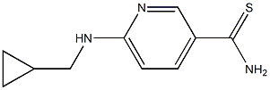 6-[(cyclopropylmethyl)amino]pyridine-3-carbothioamide Struktur