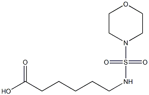 6-[(morpholine-4-sulfonyl)amino]hexanoic acid Struktur