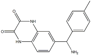 6-[amino(4-methylphenyl)methyl]-1,2,3,4-tetrahydroquinoxaline-2,3-dione Struktur