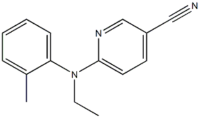 6-[ethyl(2-methylphenyl)amino]pyridine-3-carbonitrile Struktur