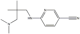 6-{[3-(dimethylamino)-2,2-dimethylpropyl]amino}nicotinonitrile Struktur