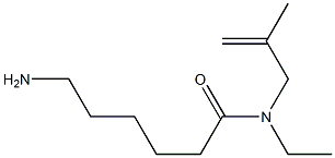 6-amino-N-ethyl-N-(2-methylprop-2-enyl)hexanamide Struktur