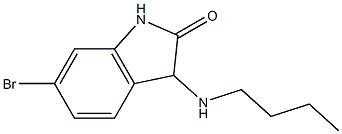 6-bromo-3-(butylamino)-2,3-dihydro-1H-indol-2-one Struktur