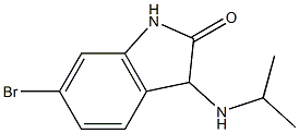 6-bromo-3-(propan-2-ylamino)-2,3-dihydro-1H-indol-2-one Struktur