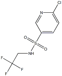 6-chloro-N-(2,2,2-trifluoroethyl)pyridine-3-sulfonamide Struktur