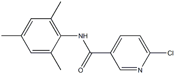 6-chloro-N-(2,4,6-trimethylphenyl)pyridine-3-carboxamide Struktur