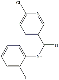 6-chloro-N-(2-iodophenyl)pyridine-3-carboxamide Struktur