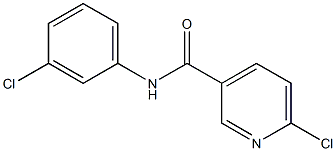 6-chloro-N-(3-chlorophenyl)pyridine-3-carboxamide Struktur