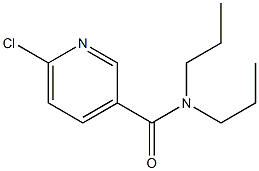 6-chloro-N,N-dipropylpyridine-3-carboxamide Struktur