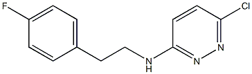 6-chloro-N-[2-(4-fluorophenyl)ethyl]pyridazin-3-amine Struktur