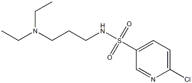 6-chloro-N-[3-(diethylamino)propyl]pyridine-3-sulfonamide Struktur