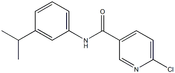 6-chloro-N-[3-(propan-2-yl)phenyl]pyridine-3-carboxamide Struktur