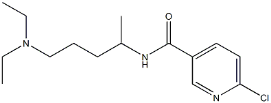 6-chloro-N-[5-(diethylamino)pentan-2-yl]pyridine-3-carboxamide Struktur