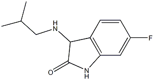 6-fluoro-3-[(2-methylpropyl)amino]-2,3-dihydro-1H-indol-2-one Struktur