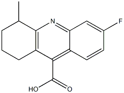 6-fluoro-4-methyl-1,2,3,4-tetrahydroacridine-9-carboxylic acid Struktur