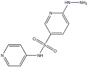 6-hydrazinyl-N-(pyridin-4-yl)pyridine-3-sulfonamide Struktur