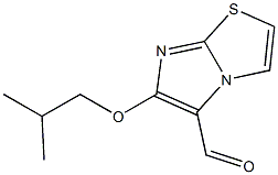 6-isobutoxyimidazo[2,1-b][1,3]thiazole-5-carbaldehyde Struktur