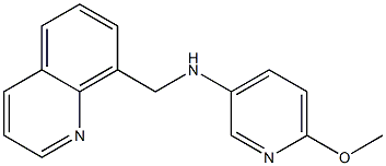 6-methoxy-N-(quinolin-8-ylmethyl)pyridin-3-amine Struktur