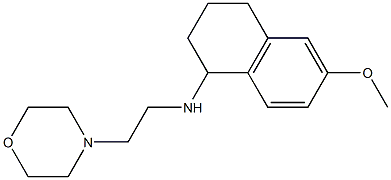 6-methoxy-N-[2-(morpholin-4-yl)ethyl]-1,2,3,4-tetrahydronaphthalen-1-amine Struktur