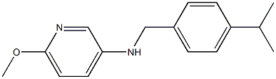 6-methoxy-N-{[4-(propan-2-yl)phenyl]methyl}pyridin-3-amine Struktur