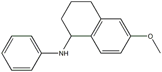 6-methoxy-N-phenyl-1,2,3,4-tetrahydronaphthalen-1-amine Struktur