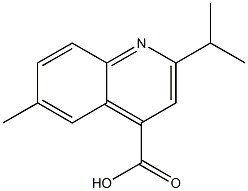 6-methyl-2-(propan-2-yl)quinoline-4-carboxylic acid Struktur