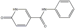 6-oxo-N-phenyl-1,6-dihydropyridine-3-carboxamide Struktur