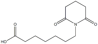 7-(2,6-dioxopiperidin-1-yl)heptanoic acid Struktur